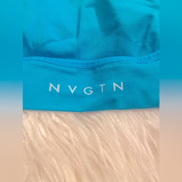 NVGTN Women's Blue Sports Bra - Picture 3 of 4